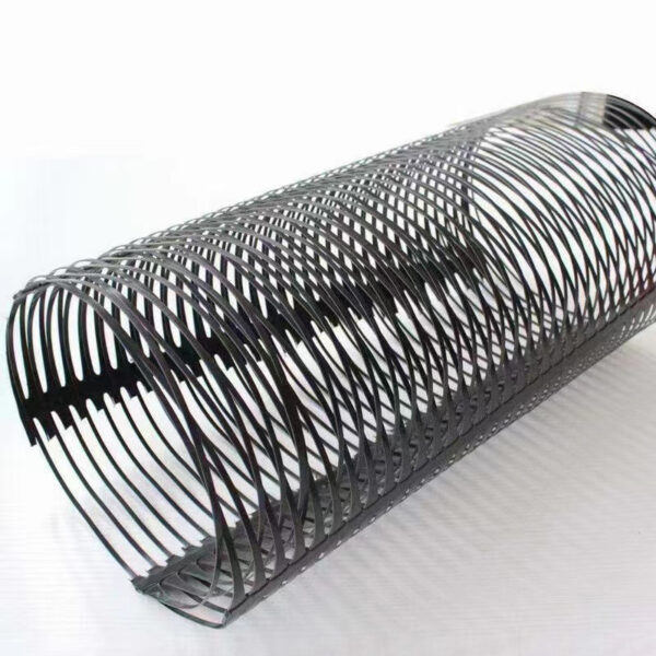 Unidirectional tensile plastic geogrids